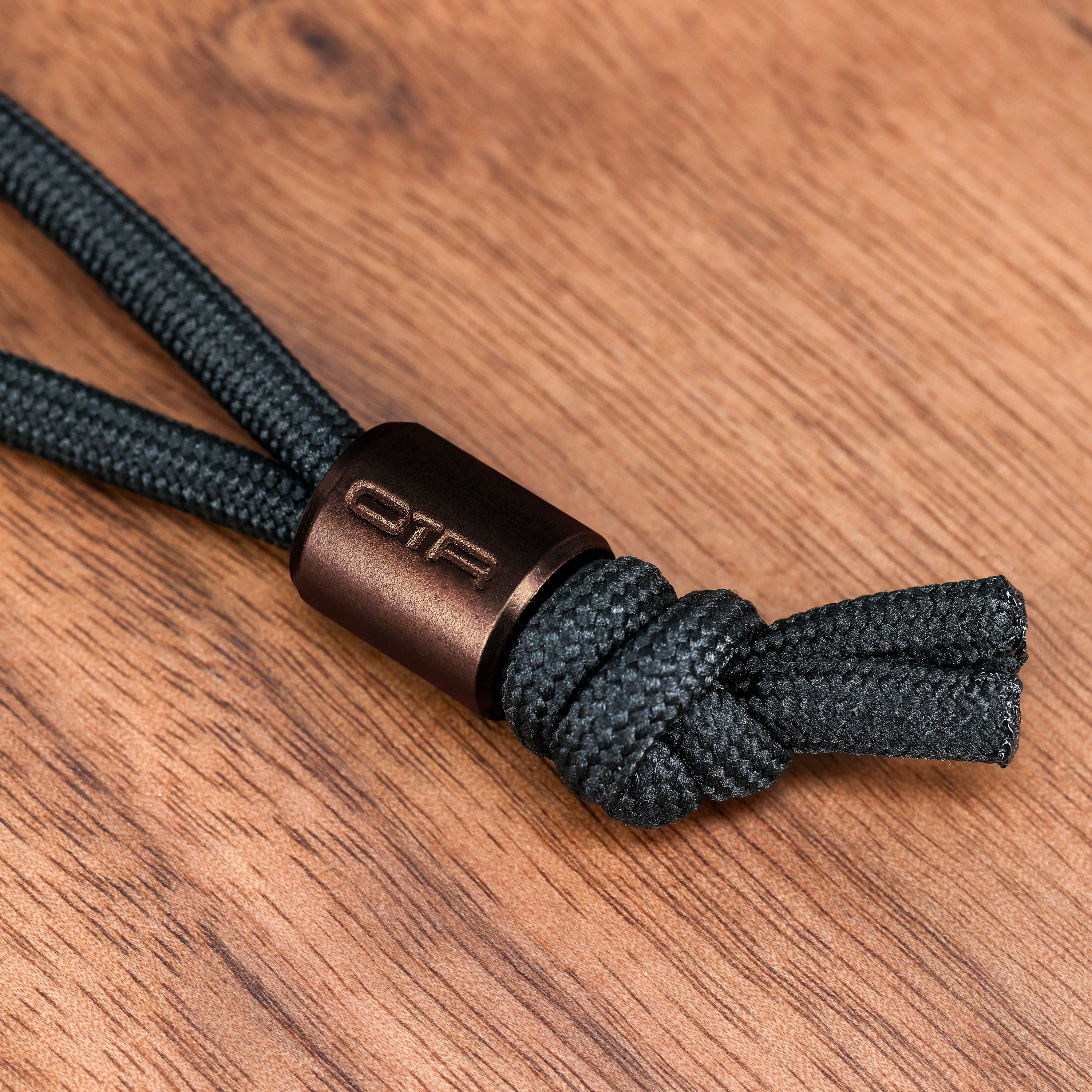 Paracord + Bead Espresso Bronze