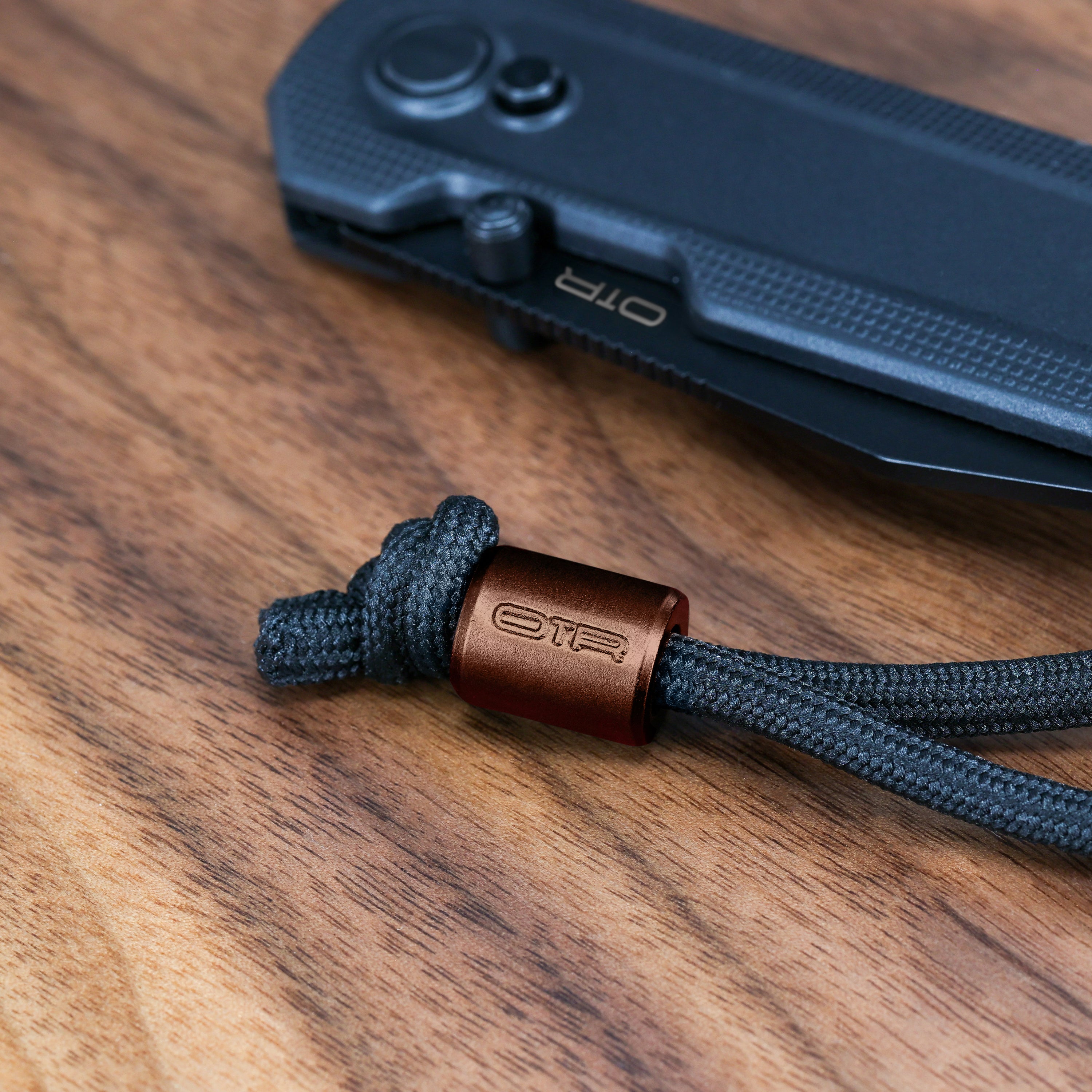 Paracord + Bead Espresso Bronze