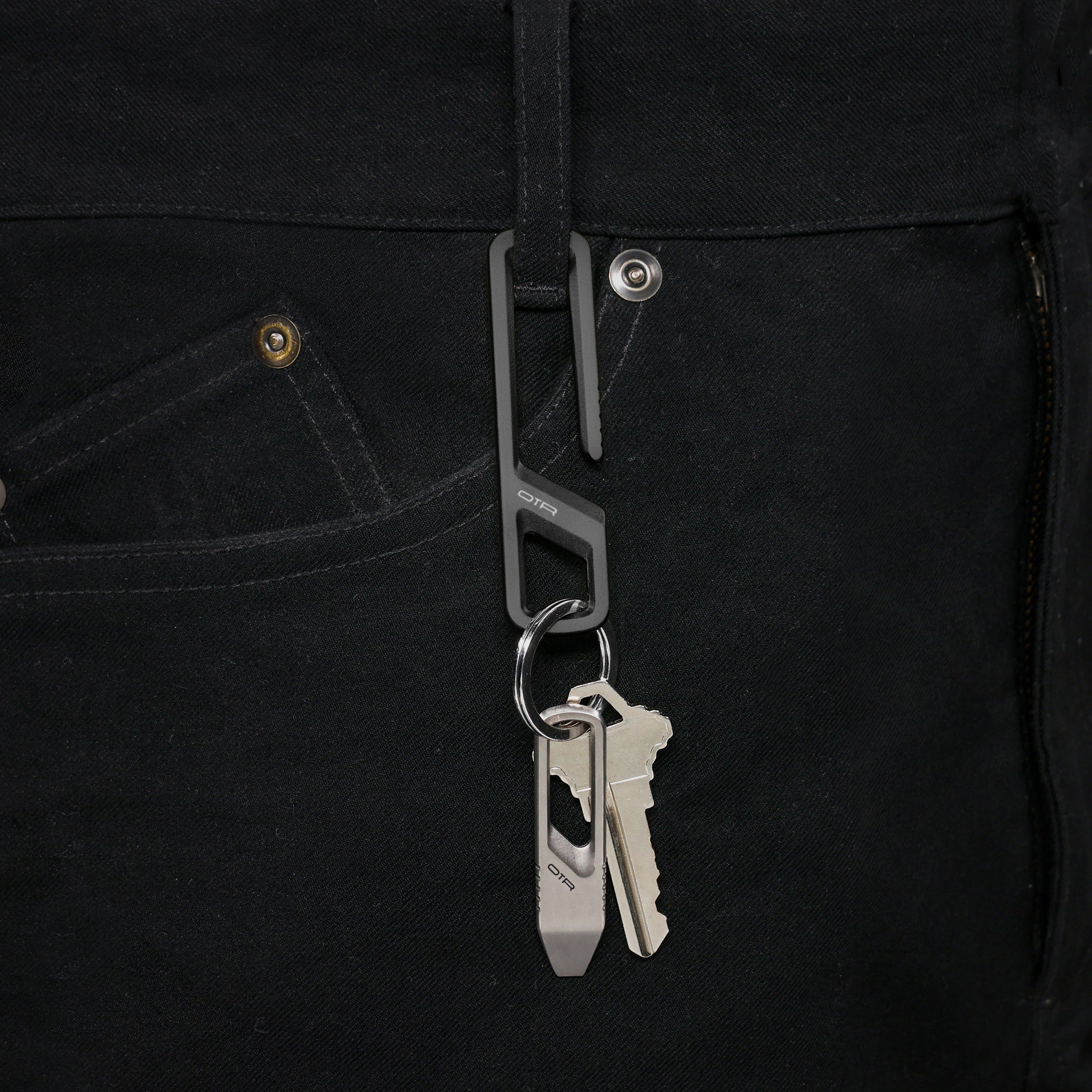 Black Belt Clip on Belt Loop
