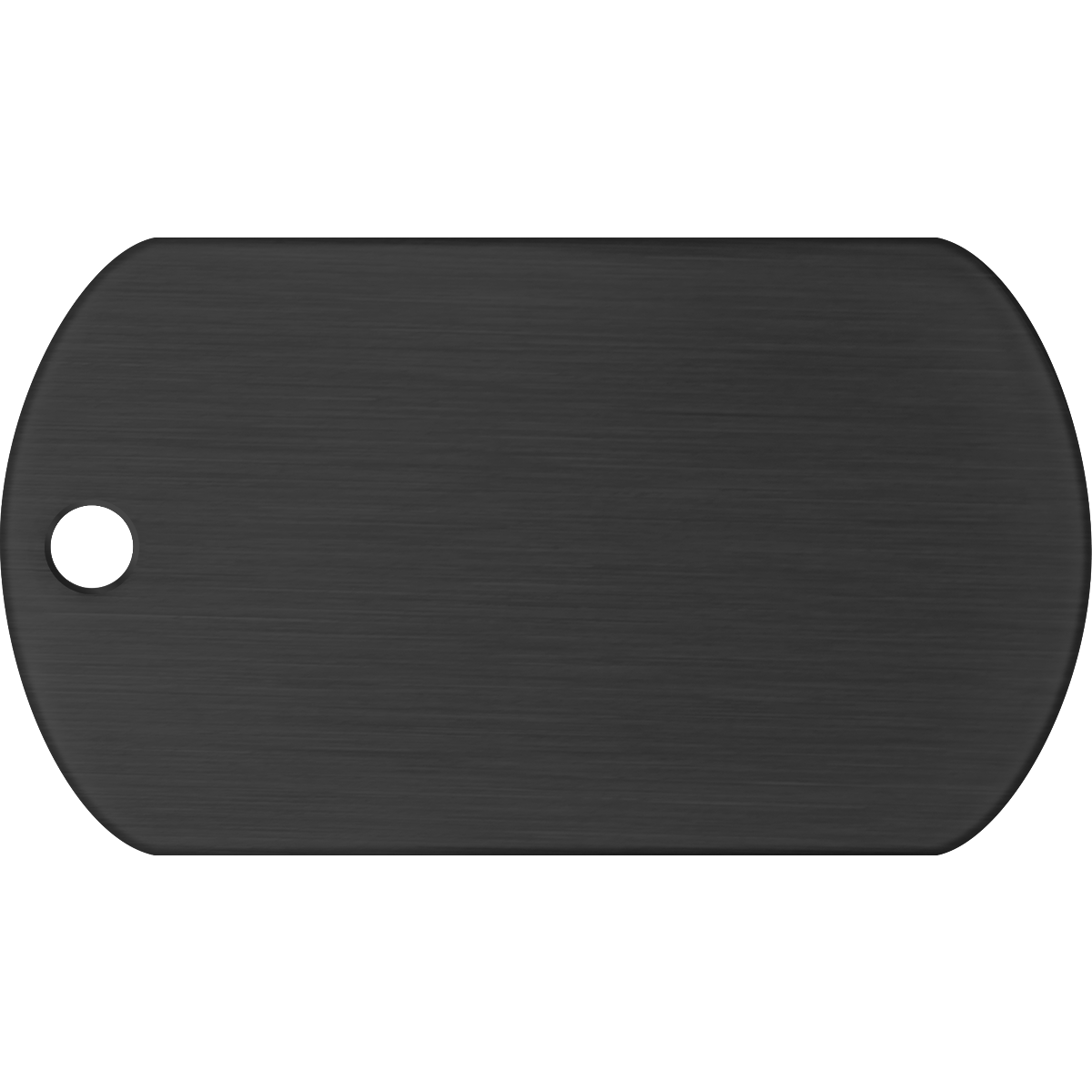 Black Military ID Tag Back
