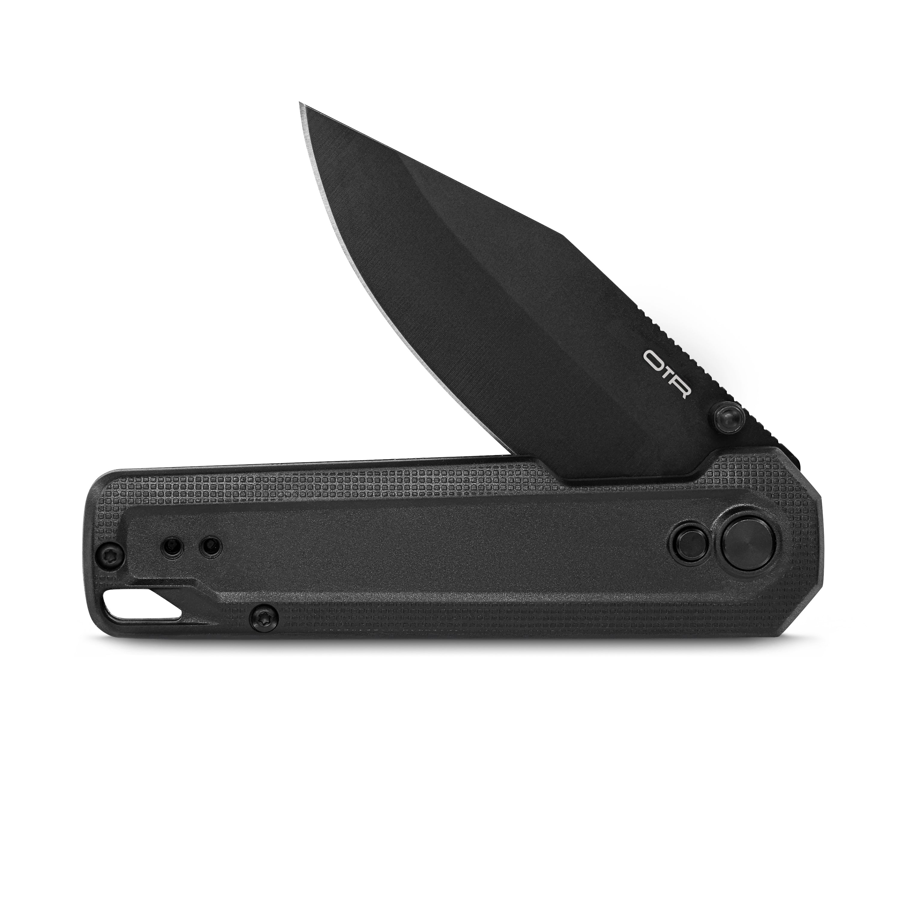 Black Pocket Knife Folded