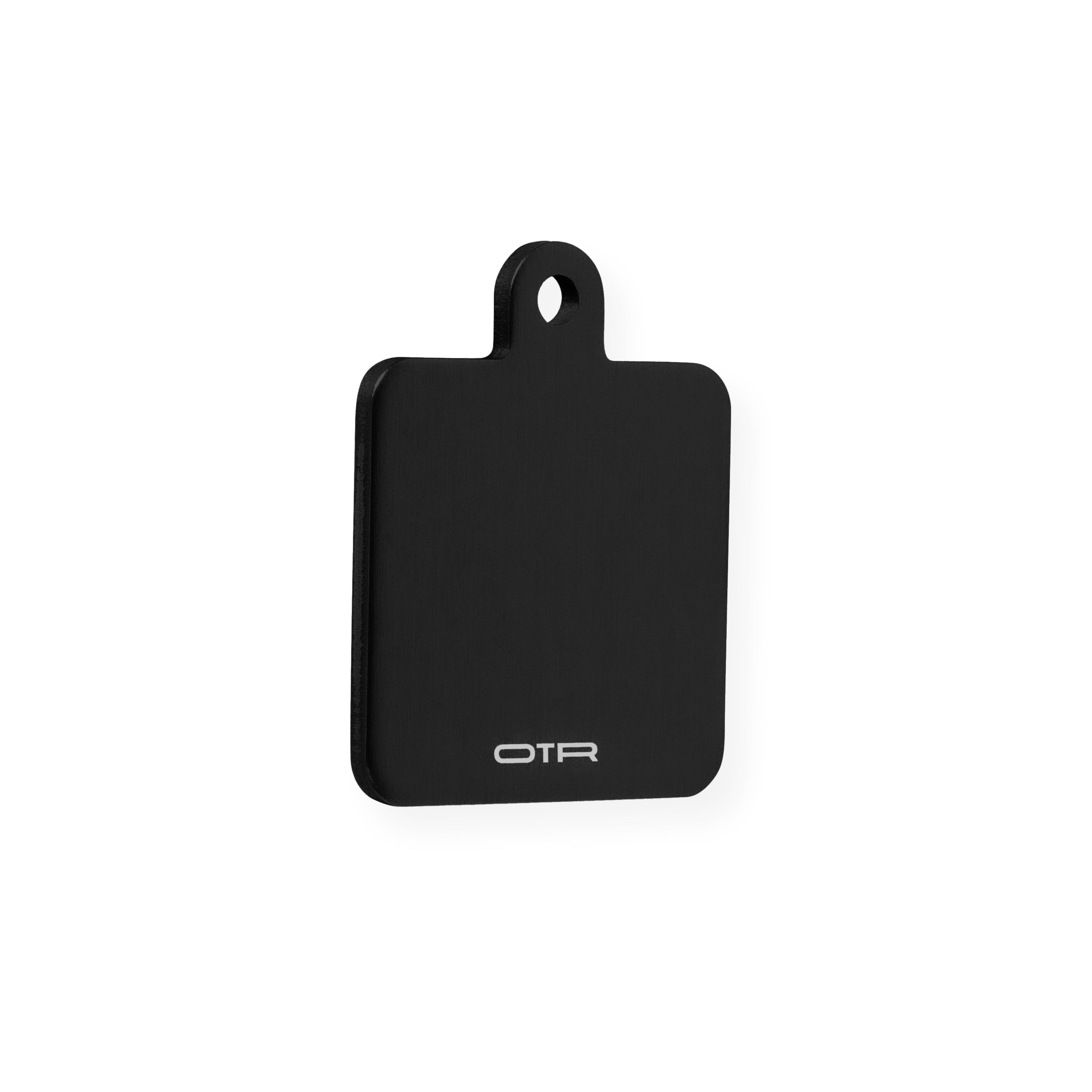 Black Square Dog Tag Angle