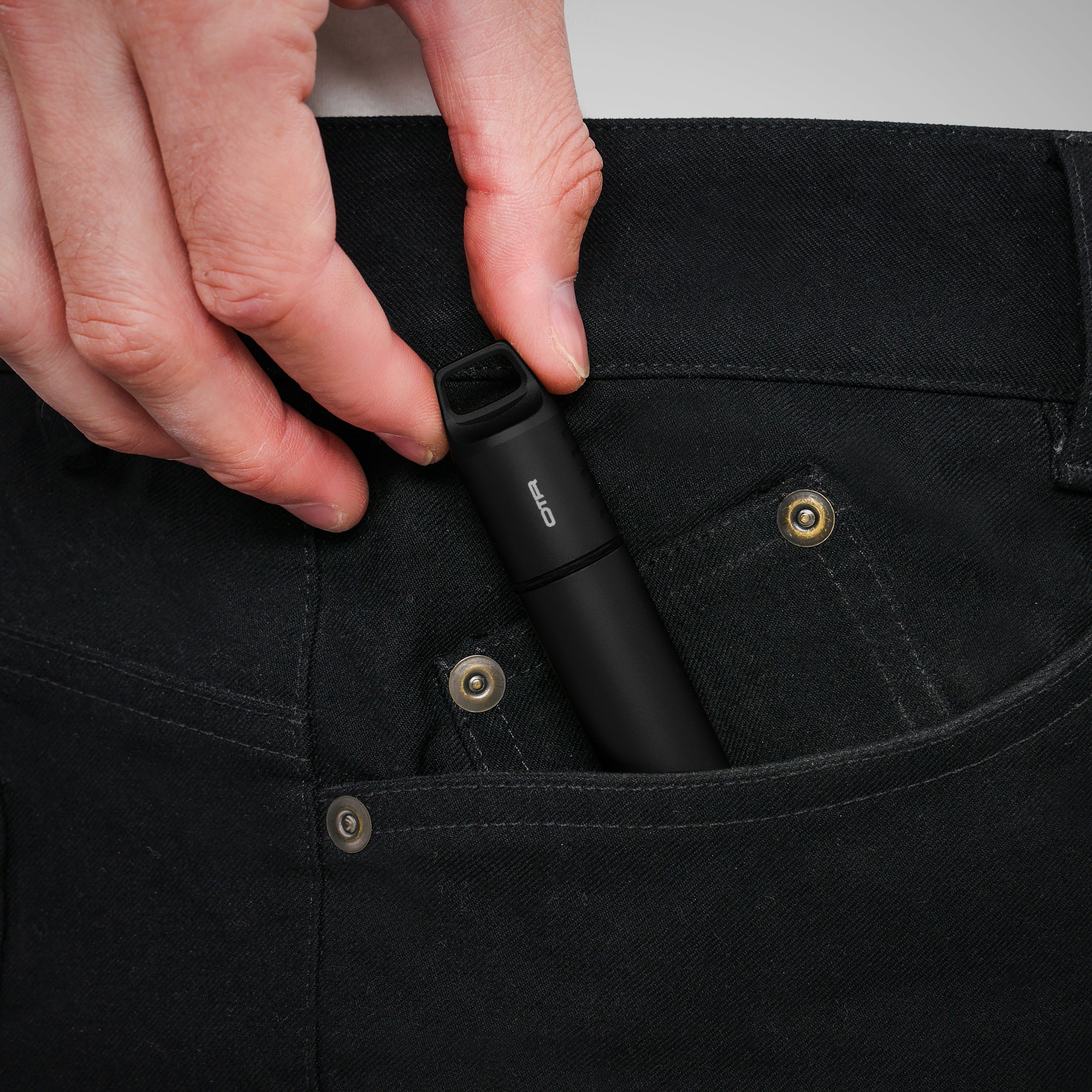 Black Stash Pod in Pocket