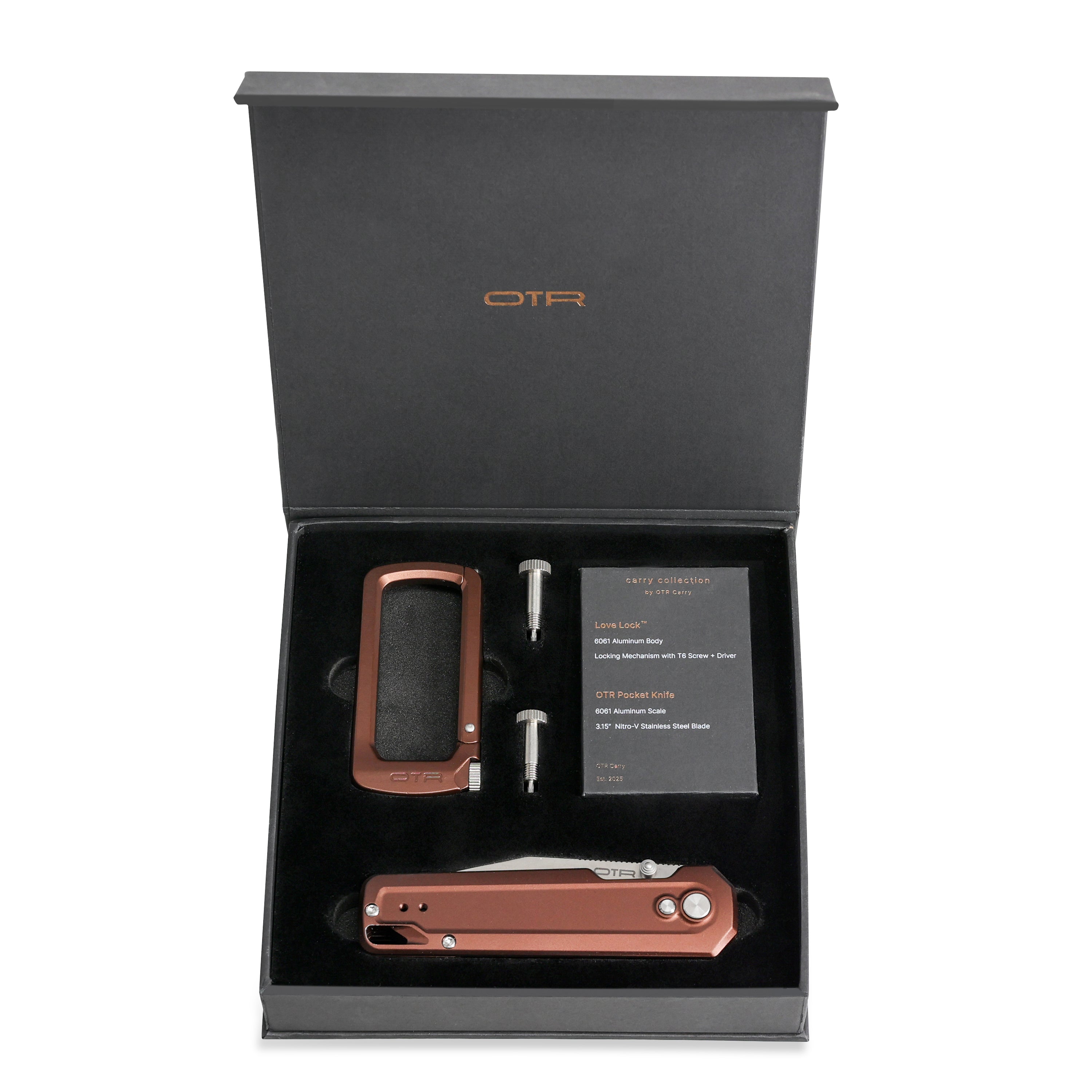 Espresso Bronze Carry Collection Box Open
