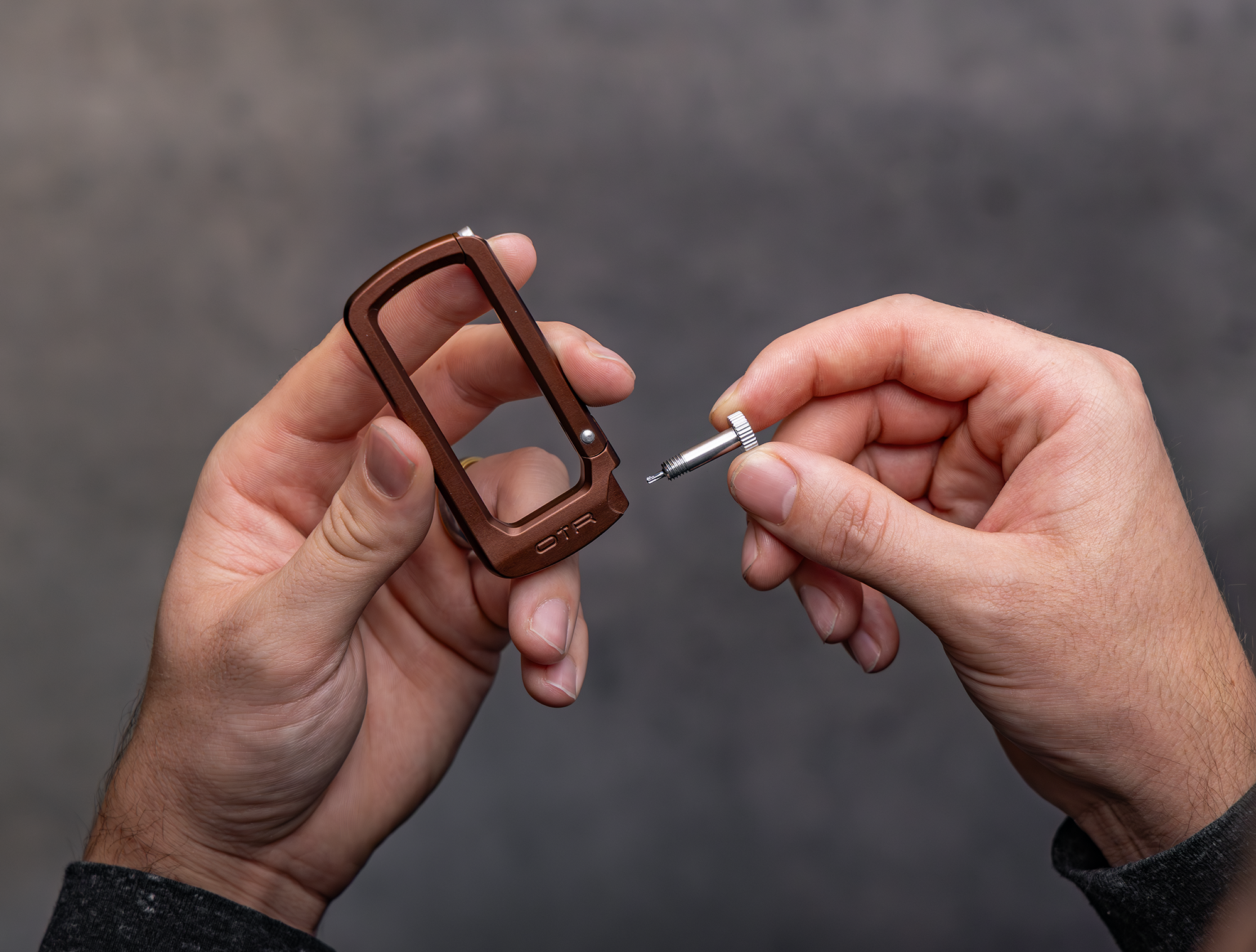 Espresso Bronze Lock Love Screwdriver Removed