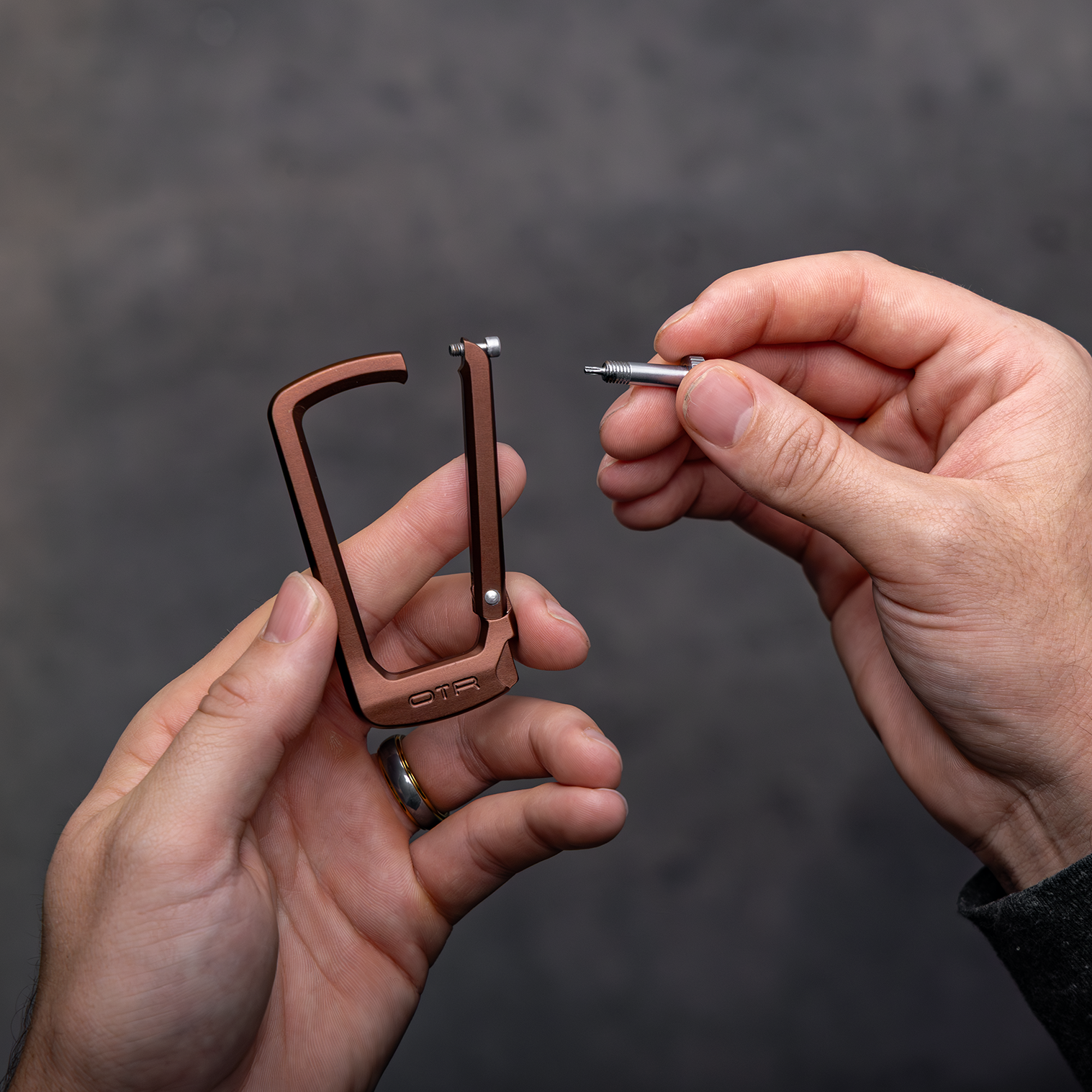 Espresso Bronze Lock Love Screw Open