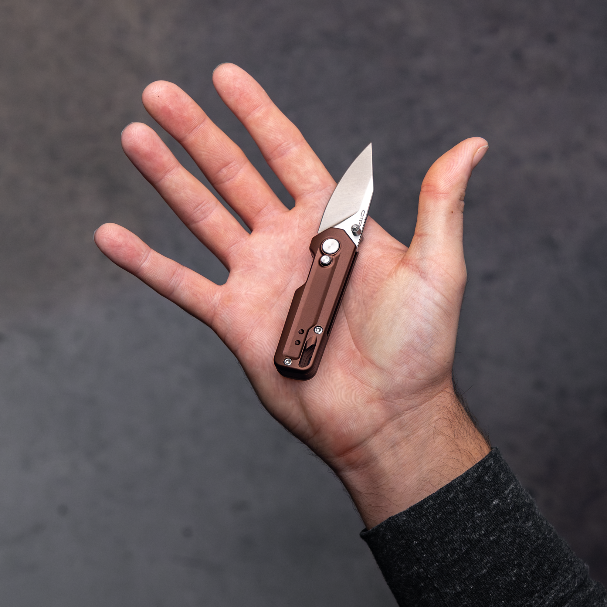 Espresso Bronze Mini Knife Size