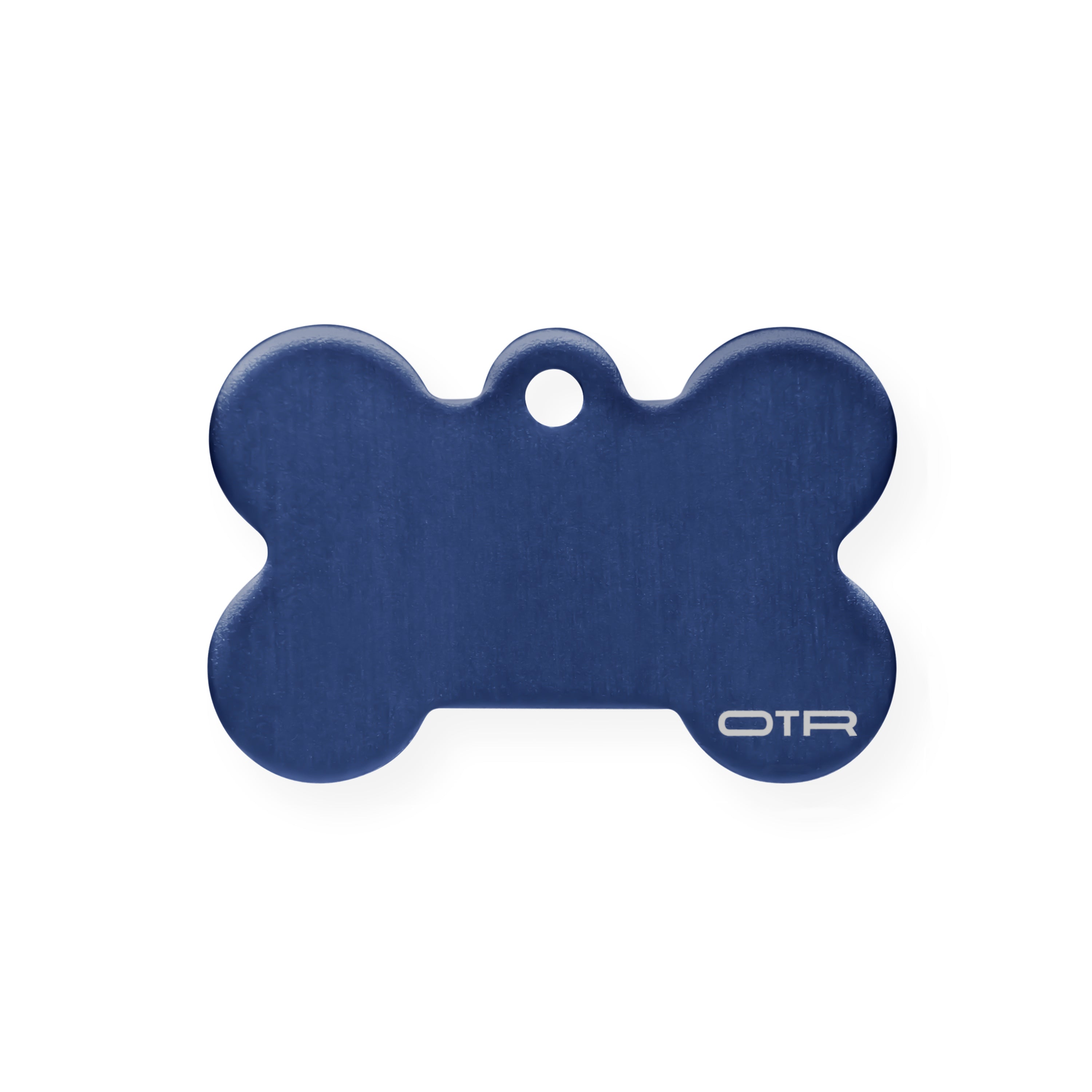 Night Blue Bone Dog ID Tag