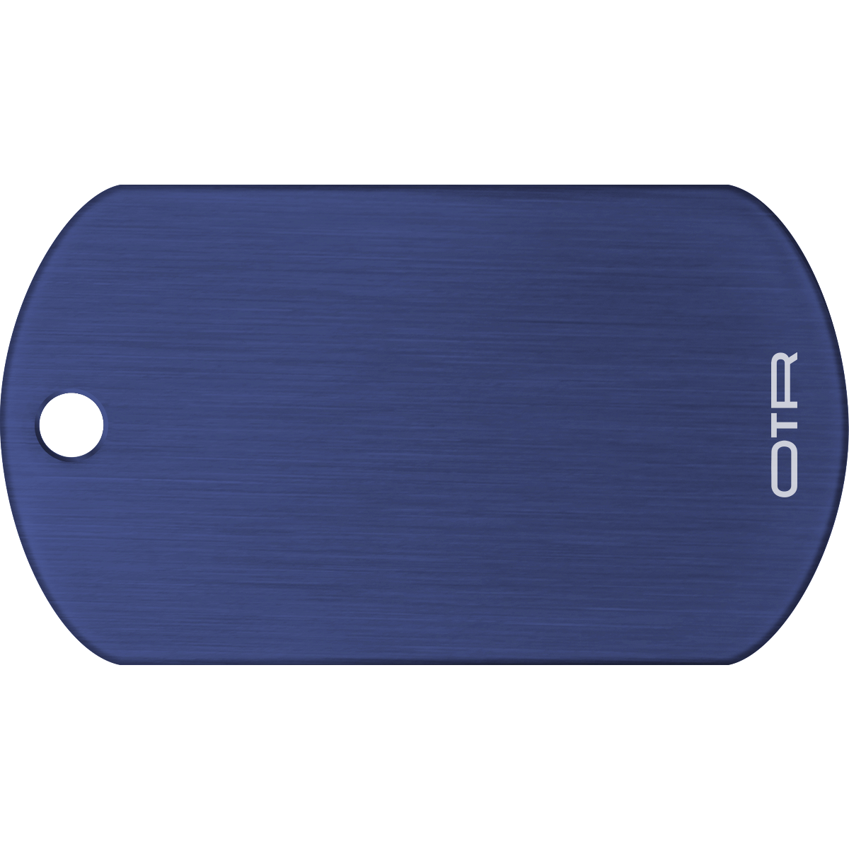 Night Blue Military ID Tag Front