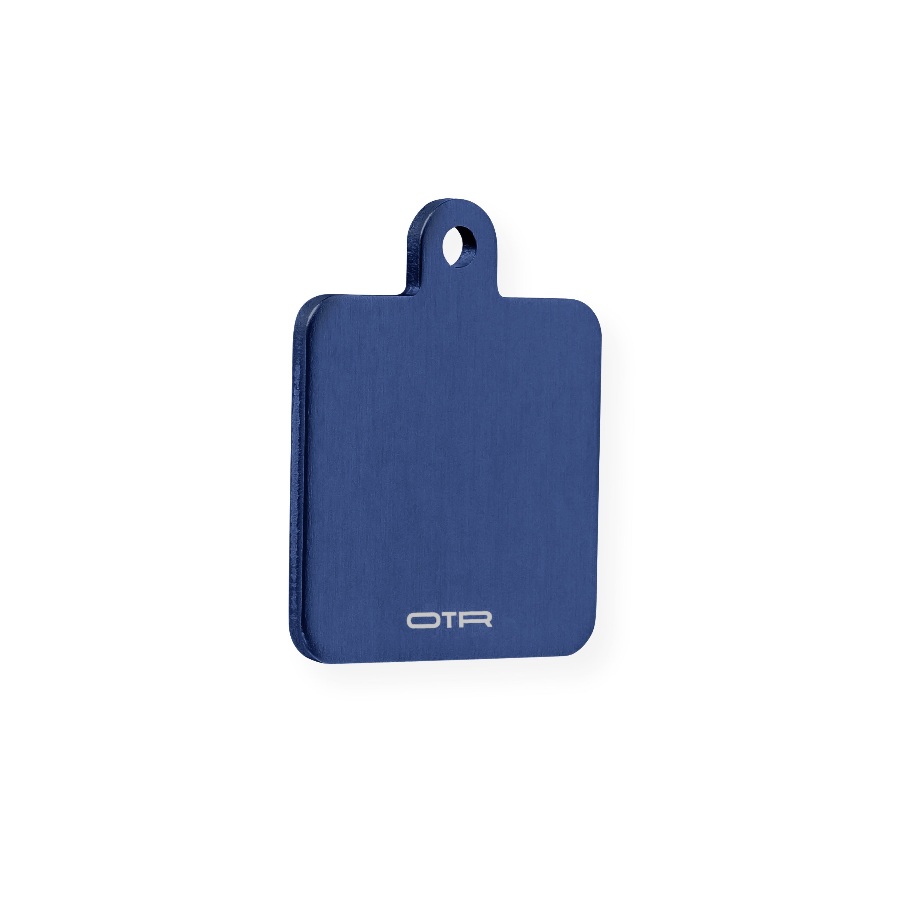 Night Blue Square Dog Tag Angle