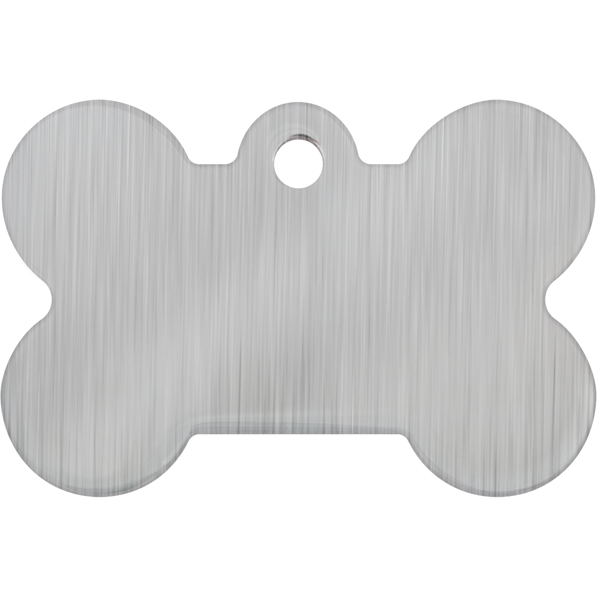 Silver Bone Dog ID Tag Back Engraving