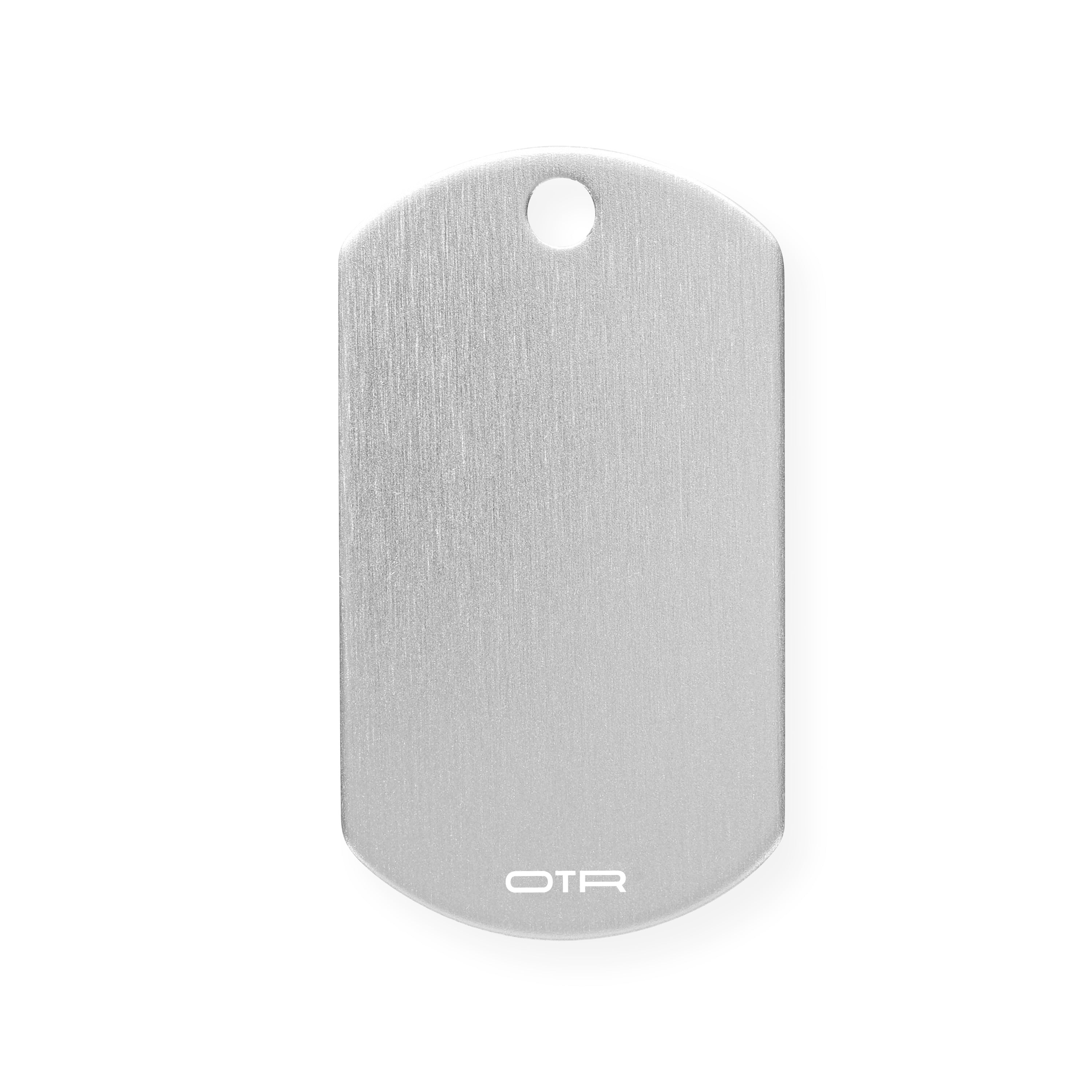 Silver Military ID Tag