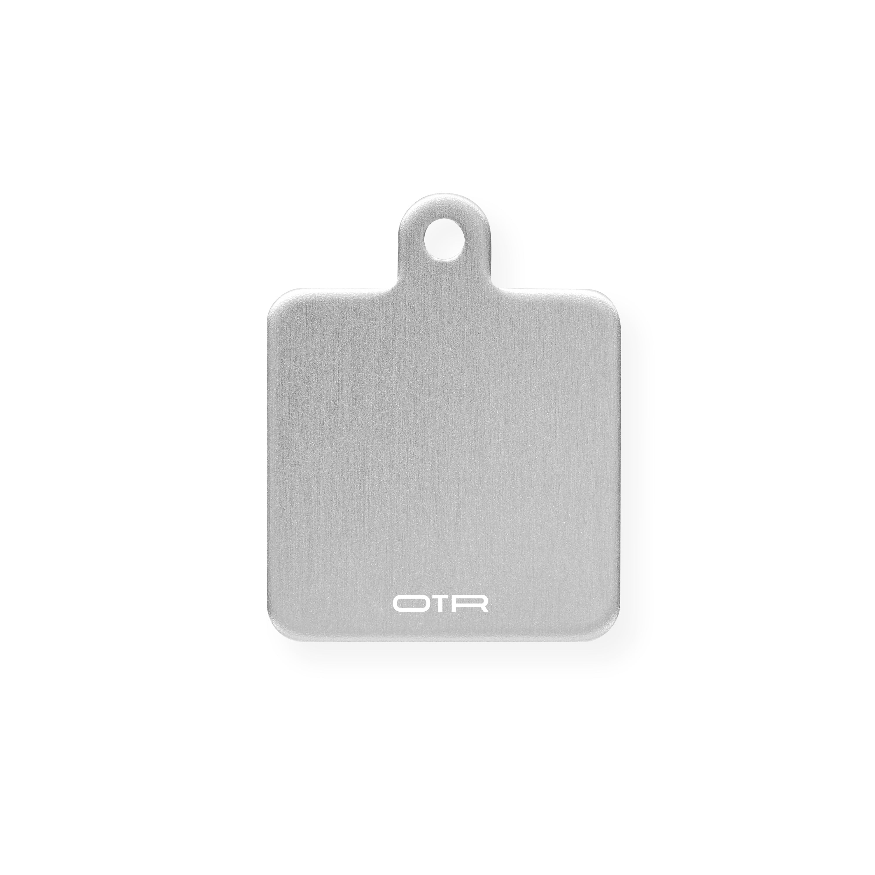 Silver Square Dog Tag
