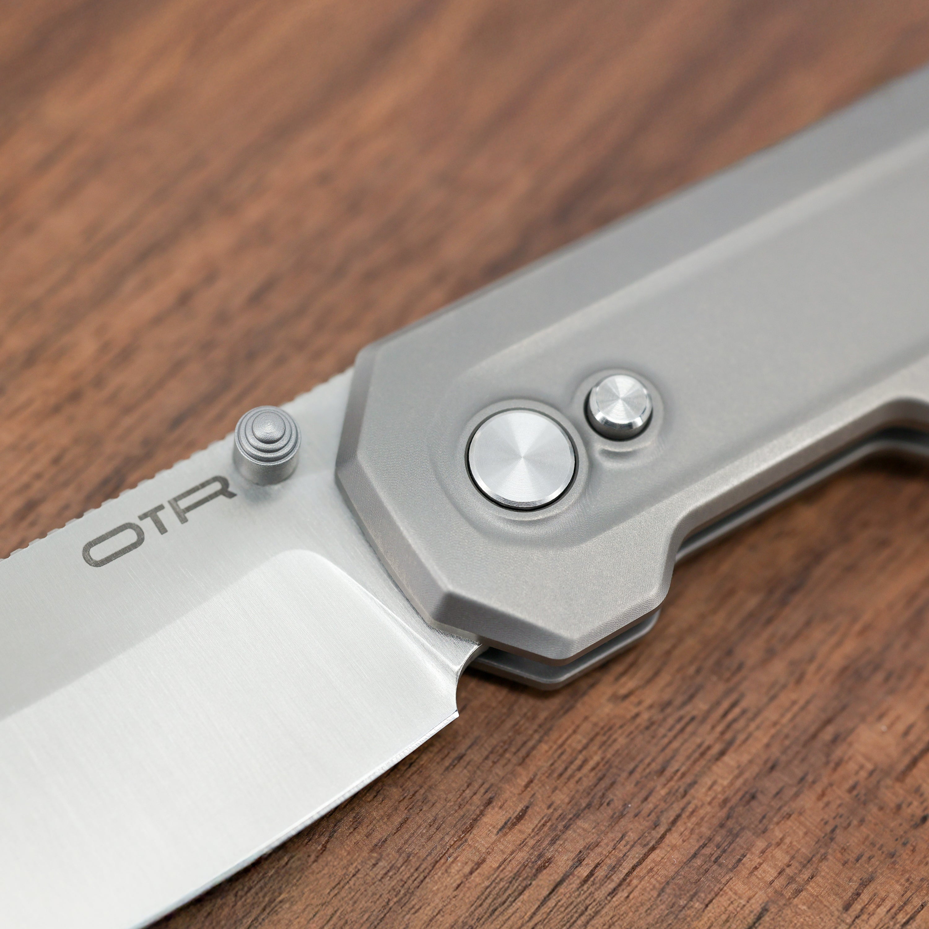 Titanium Pocket Knife Close-up