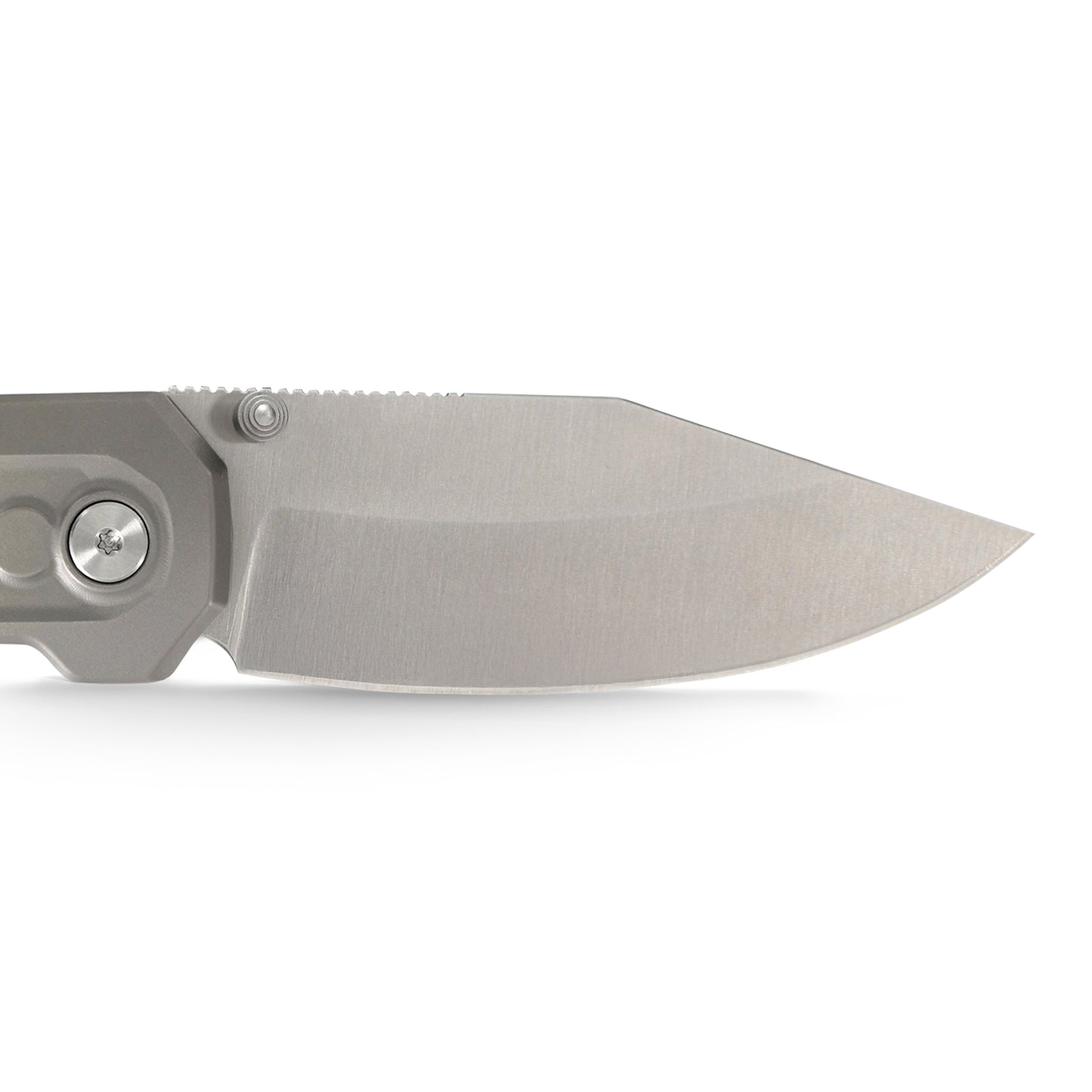 Titanium Pocket Knife Engraving Side