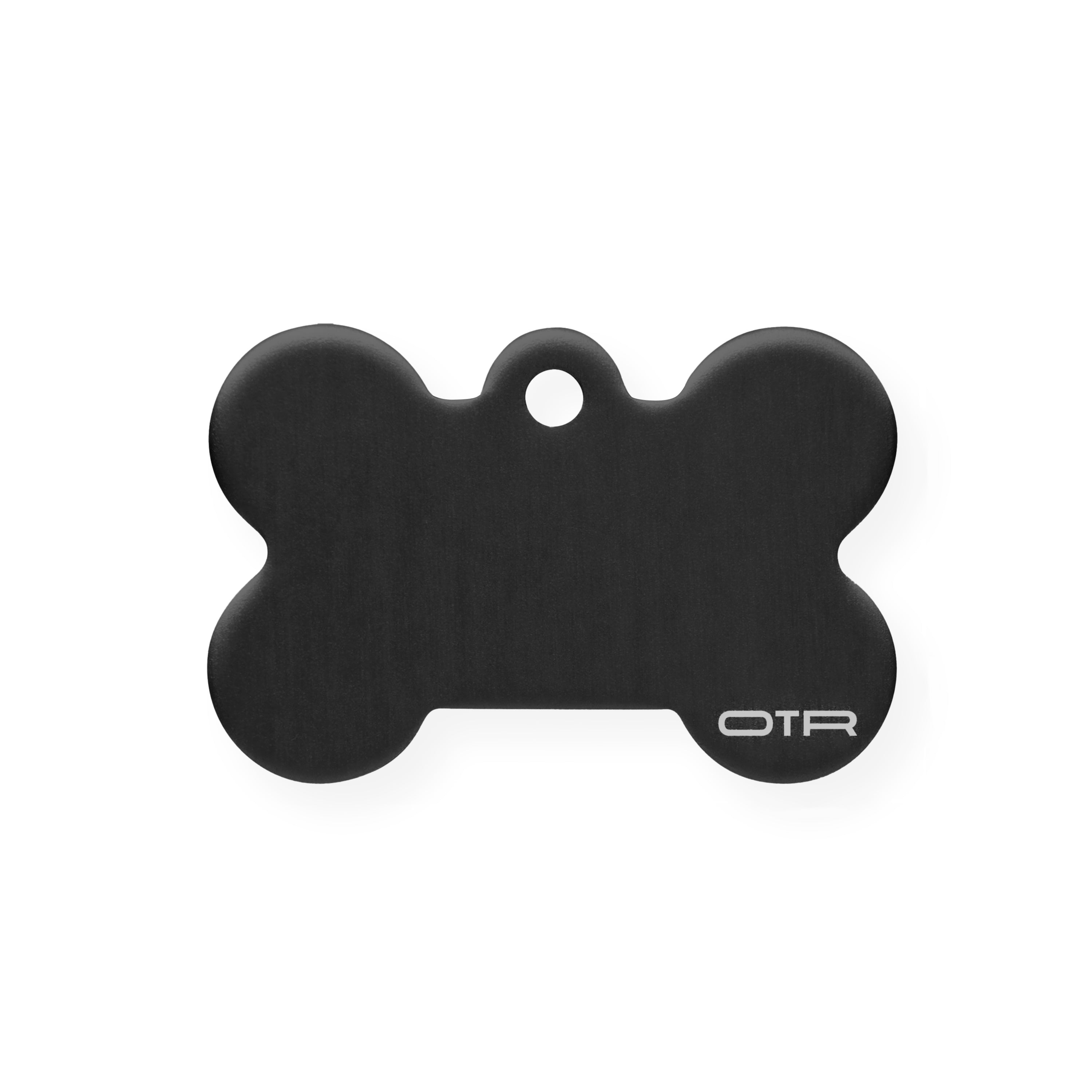 Black Bone Dog ID Tag
