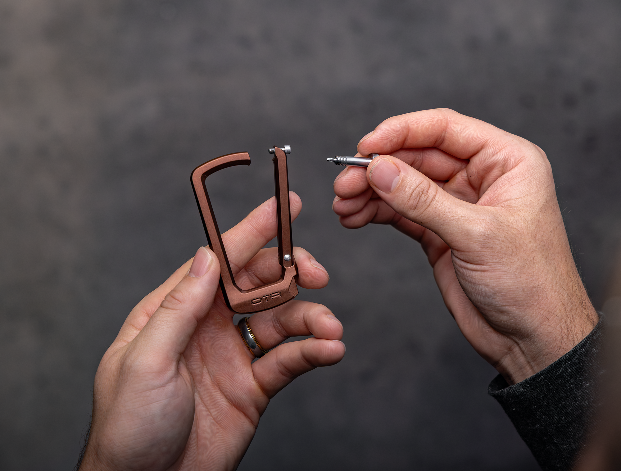 Espresso Bronze Lock Love Screw Open