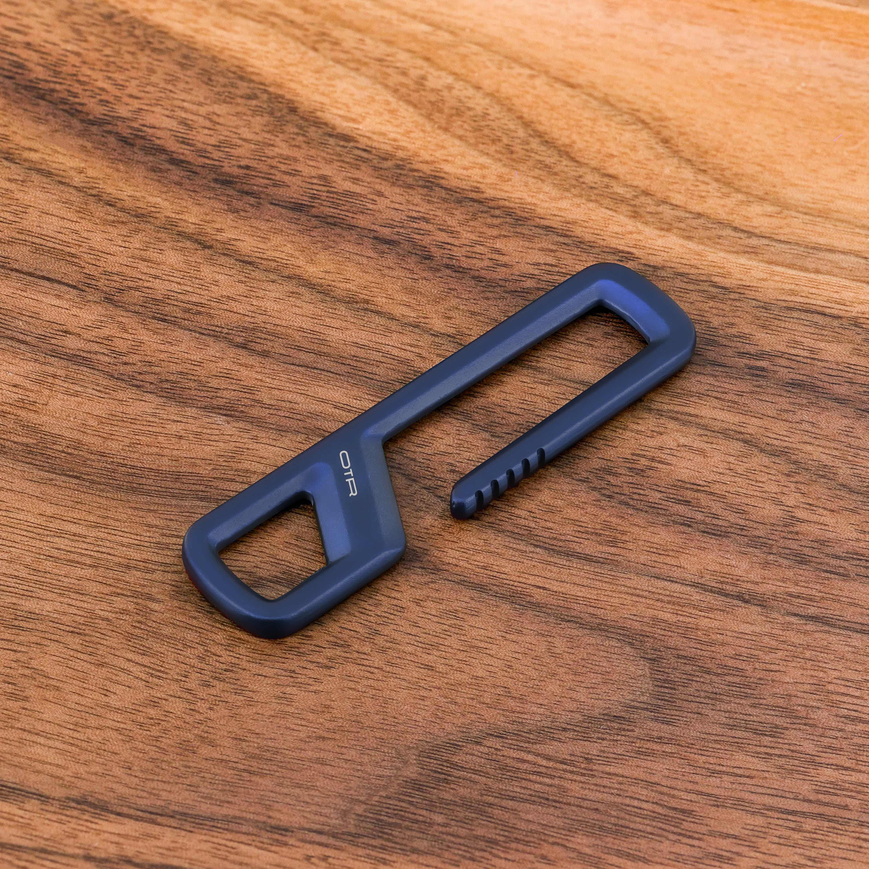 Night Blue Belt Clip on Wood