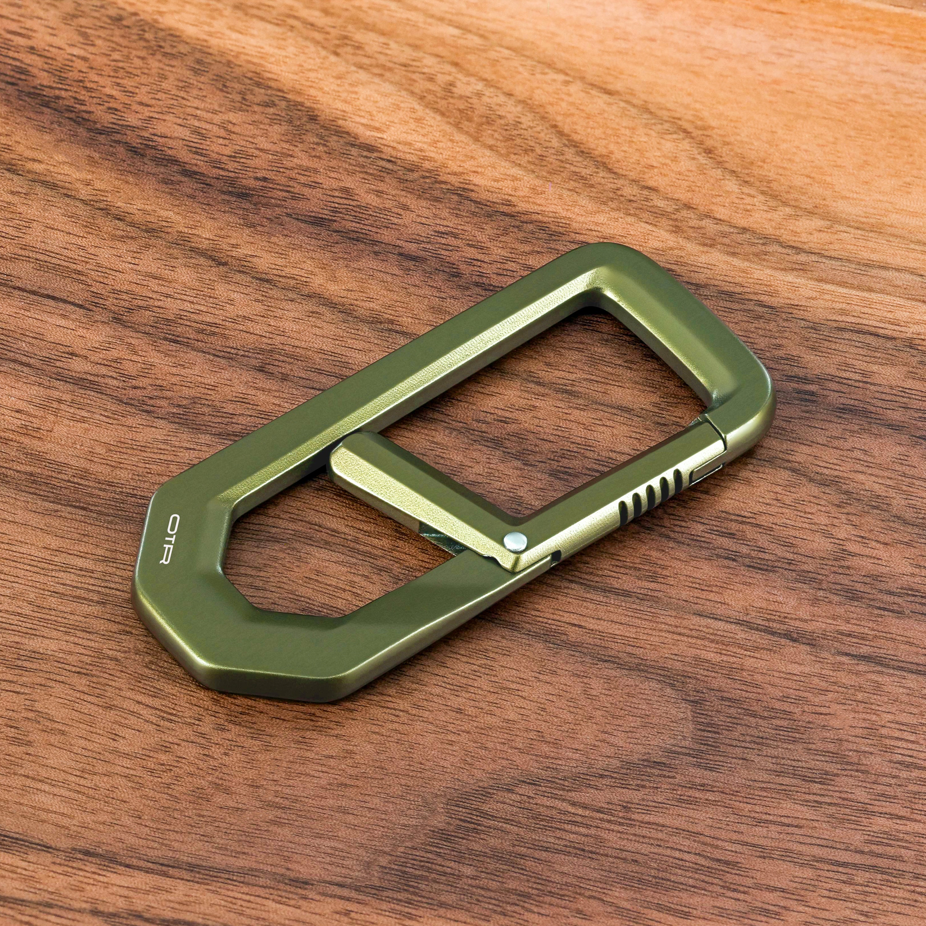 OD Green H Carabiner on Wood