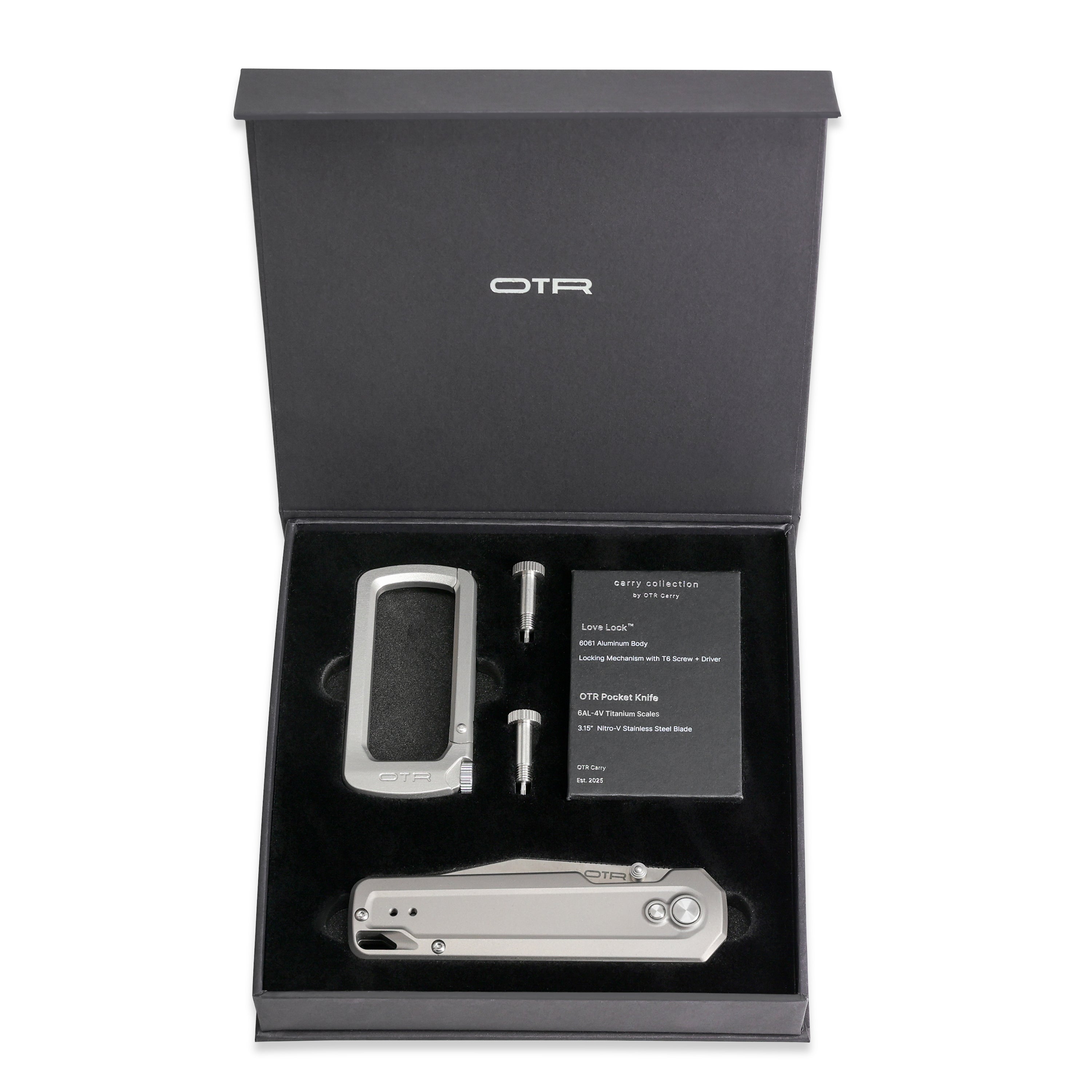 Silver Carry Collection Box Open