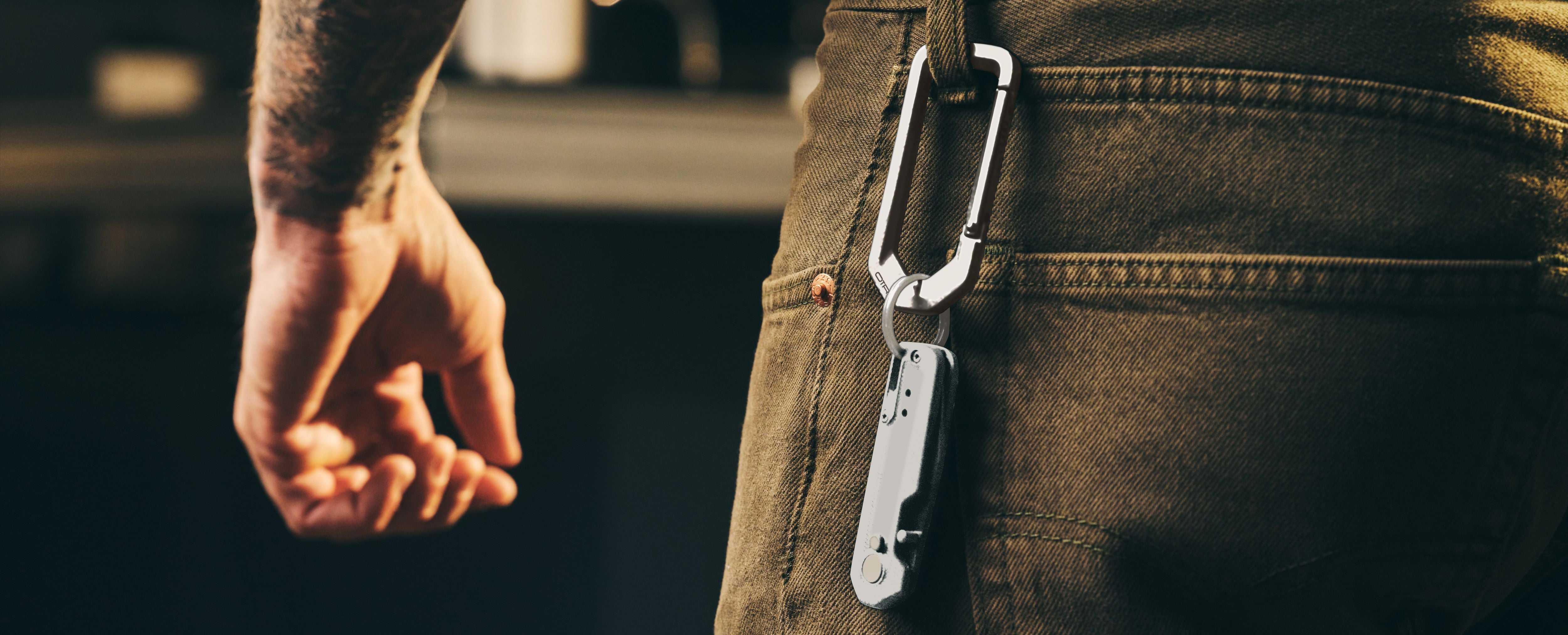 Titanium Carabiner and Knife