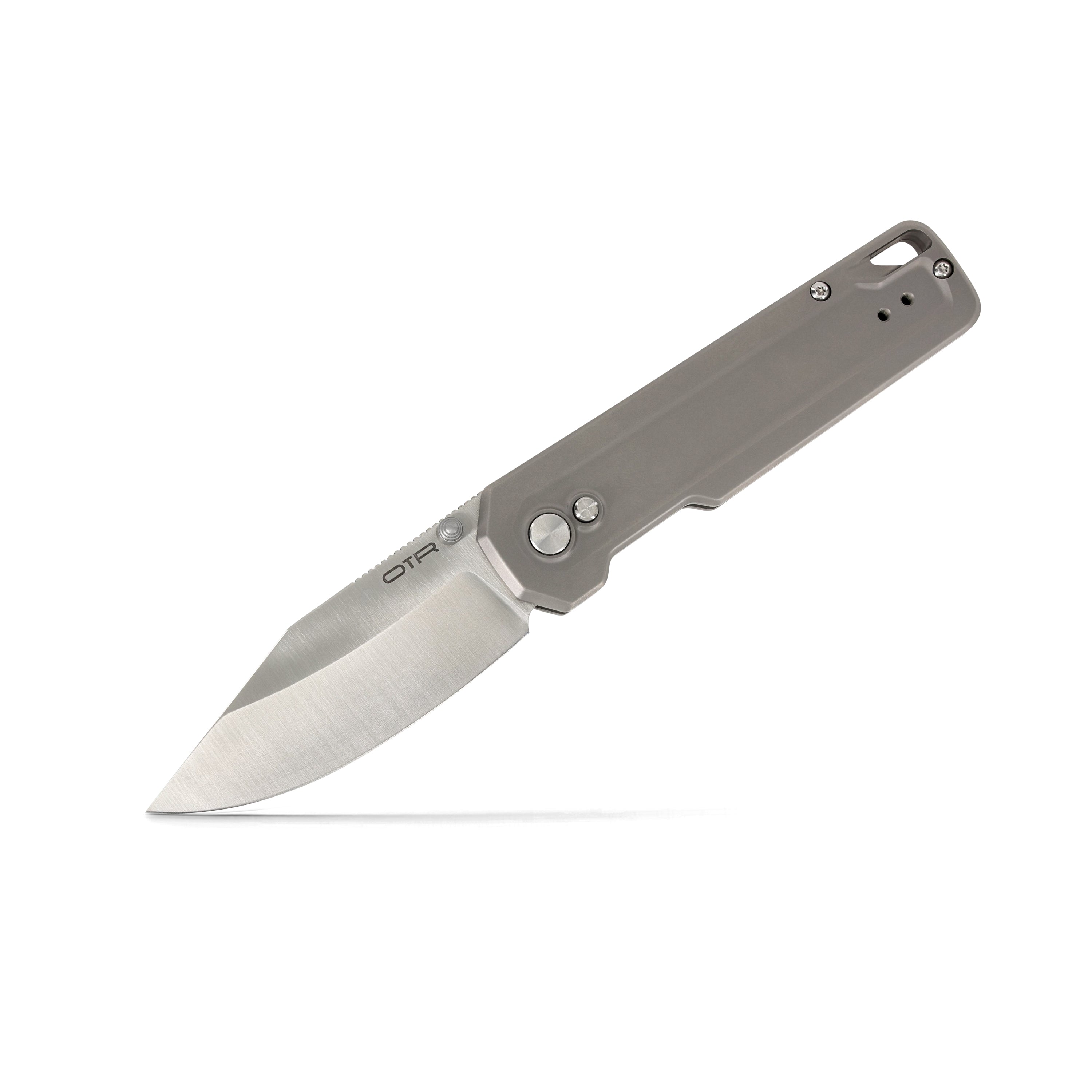 Titanium Pocket Knife Angle